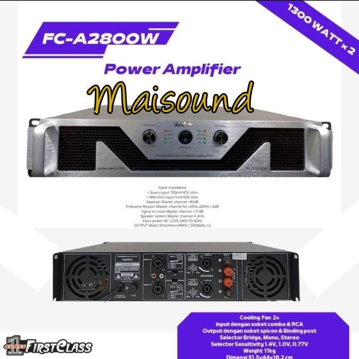 Power Amplifier Firstclass Fc A2800W Fca2800W Fca 2800W Original #Gratisongkir