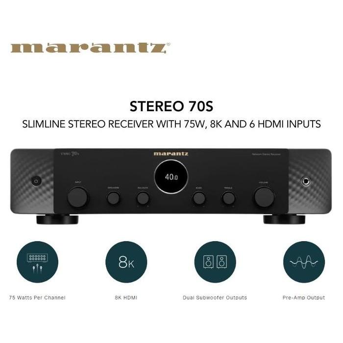 Receiver Marantz Stereo 70S 70-S 70 S Slimline Stereo Receiver 75W #Gratisongkir