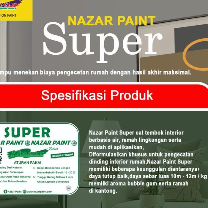 (Per Kg ) Spr Cat/Cet Tembok/Dinding/Genteng/ Langit-Langit Kiloan Kualitas Super