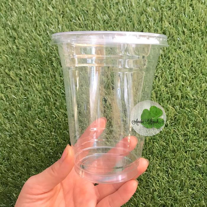 READY Cup 16 oz + tutup tebal gelas minuman cup plastik tebal