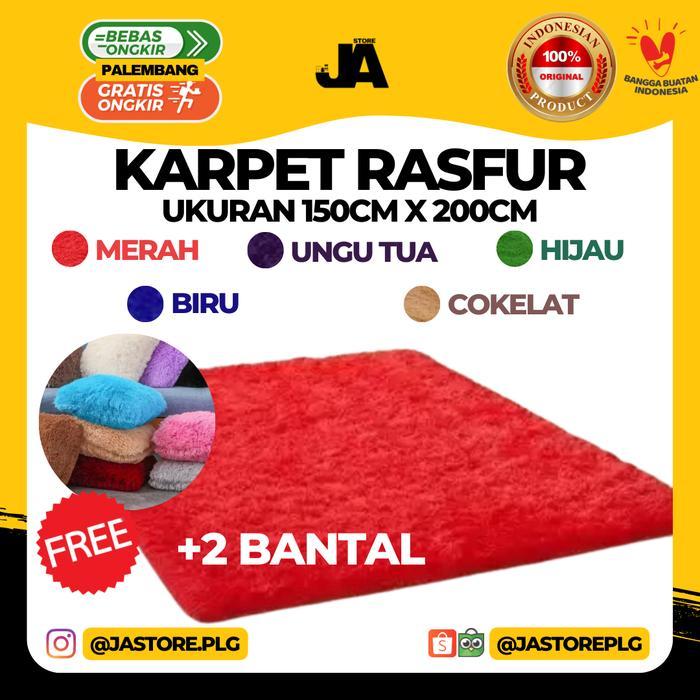 Karpet Rasfur Bulu 90Cm X 180Cm / Ambal Busa Rasfur / Karpet Santai