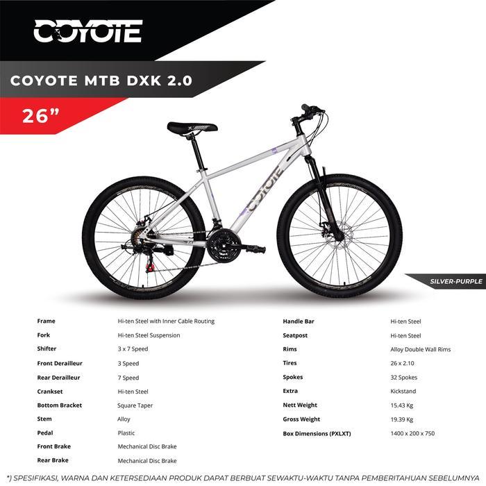 Sepeda gunung MTB 26 Element Coyote DXK Sepeda Gunung Element Coyote 26 inch