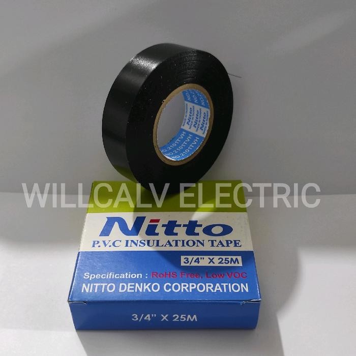 PAKET 10 PC ISOLASI LISTRIK NITTO / ISOLASI KABEL LISTRIK NITTO / ISOLASI NITTO KABEL LISTRIK