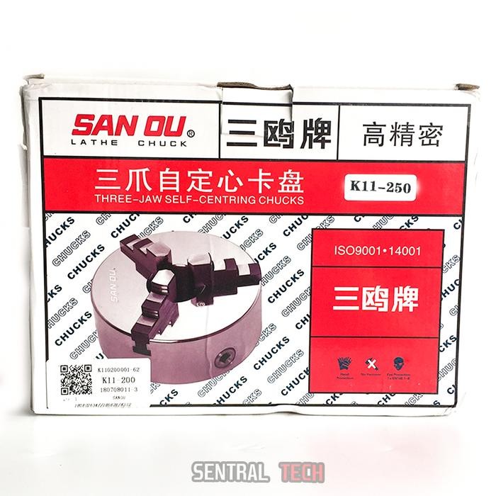 Chuck Bubut 10" 3 Jaw / Claw Bubut 3 Jaw / Catok Kepala Bubut 10 Inch