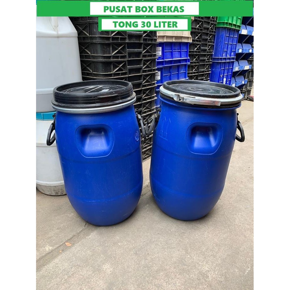 Tong Drum Bekas Gula Tong Drum Foodgrade / Tong Sampah Tong Drum 30kg