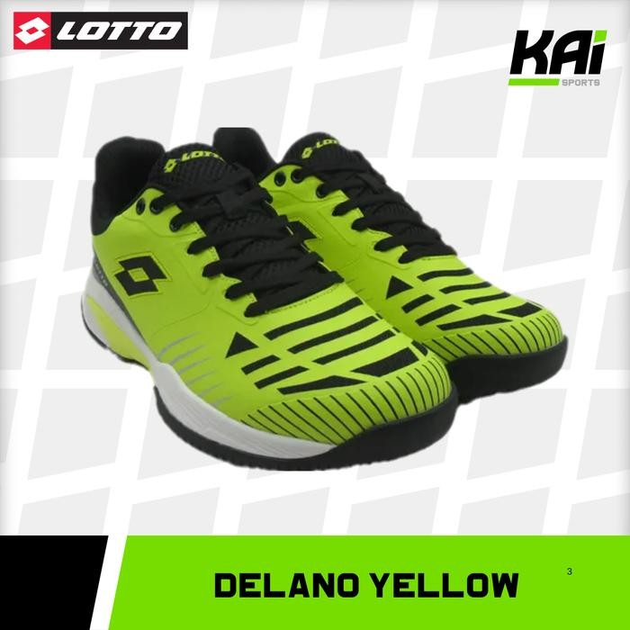 Sepatu Tenis Lotto Delano - Yellow - Tennis Shoes - Original