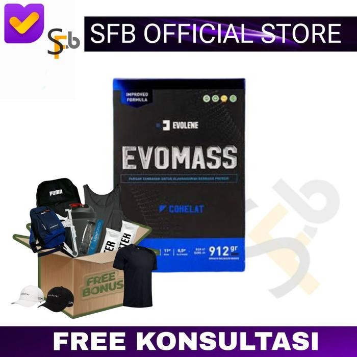 EVOLENE EVOMASS 2lb Susu Gainer Weight Gainer BPOM