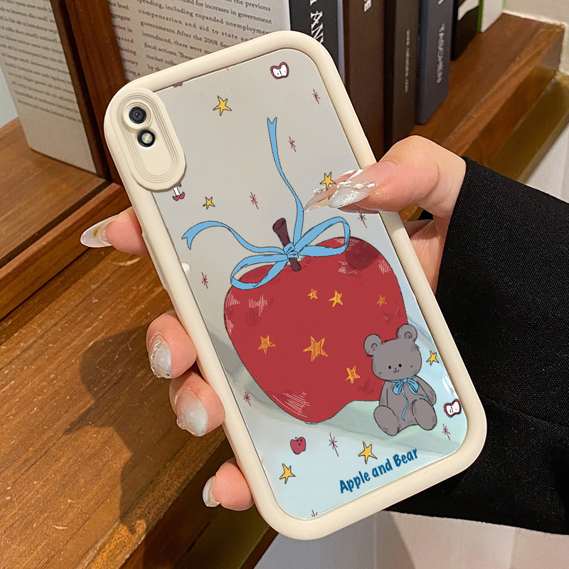 Casing Hp Xiaomi Redmi 9A Redmi 9i Redmi 9T Redmi 9 Power Case Casing Beruang apel HP pola Kesing Ka