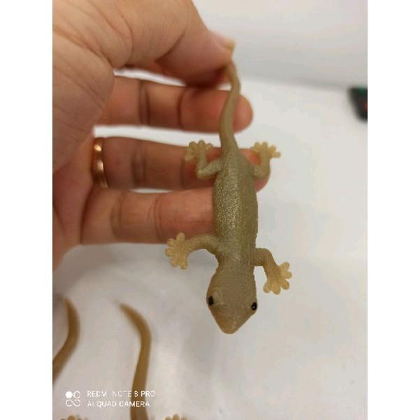 Mainan Karet Cicak Coklat Besar Promo !