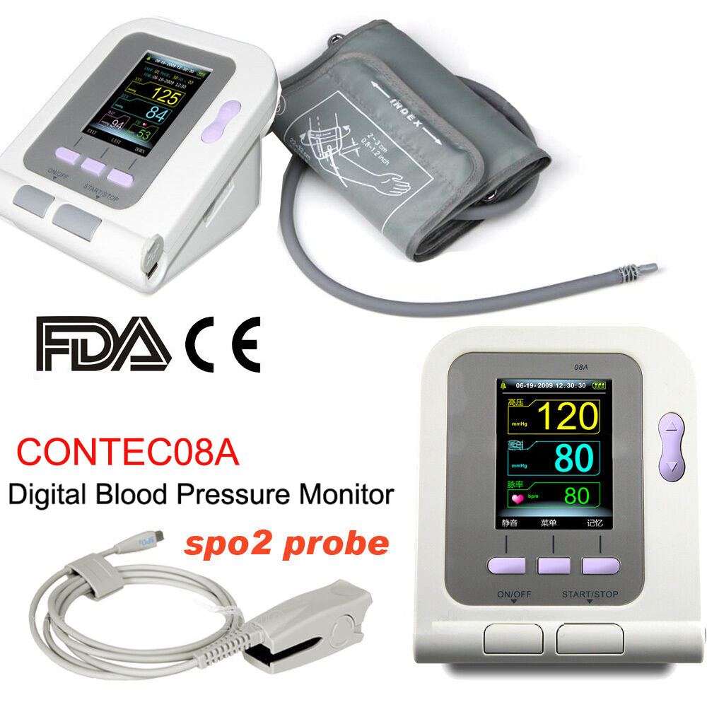 Blood Pressure Monitor Electronic Sphygmomanoter Heart Rate Pulse