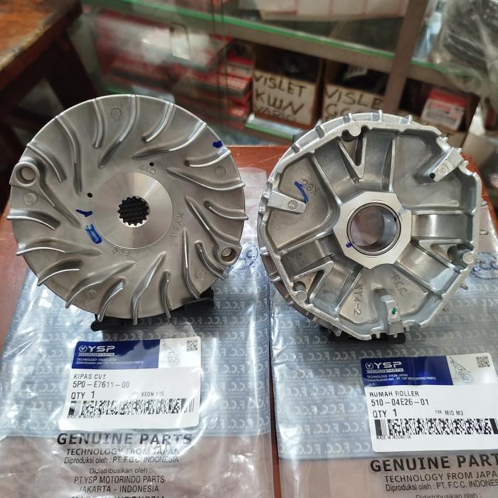 Paket Kipas Cvt Dan Rumah Roller Mio M3 Original Fcc Ysp Genuine Parts