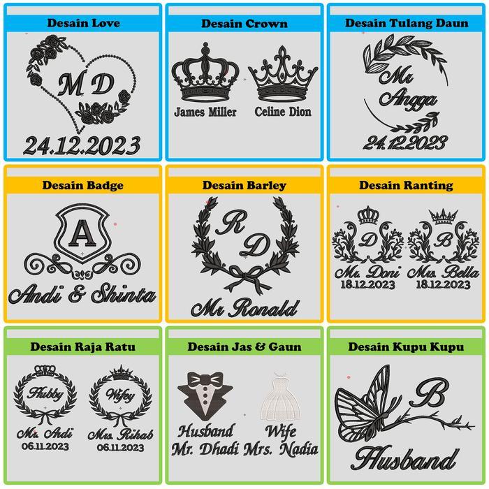 Paket 2 Handuk Morning Whistle + Bordir / Handuk Seserahan Pernikahan / Handuk Couple