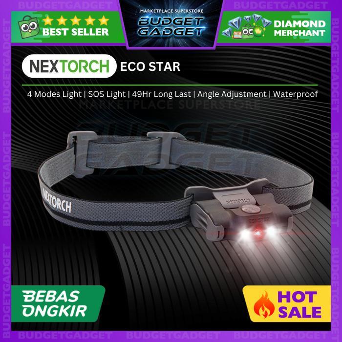 NEXTORCH ECO STAR Headlamp Senter Kepala LED Nichia 48 Lumens