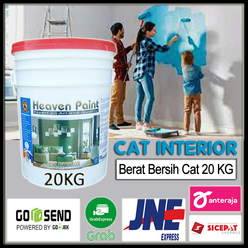 Cat Dinding Interior Murah Kemasan 20kg Heaven Paint tidak Jual Nippon paint atau Dulux