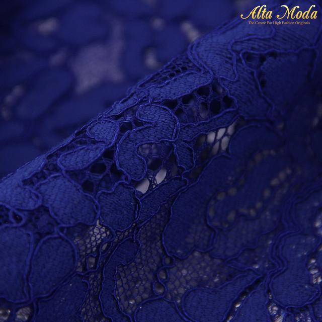 TERJAMIN Brokat Perancis Navy Blue (3M) (Alta Moda)