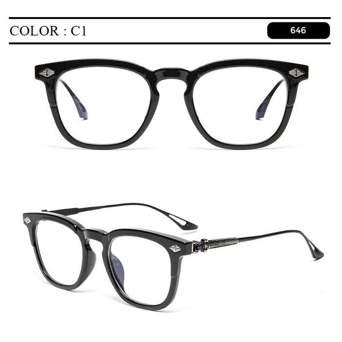 ys4k- Berrybarton Kacamata Anti Radiasi Photoctomic Pria Frame Kotak Berrybarton 646