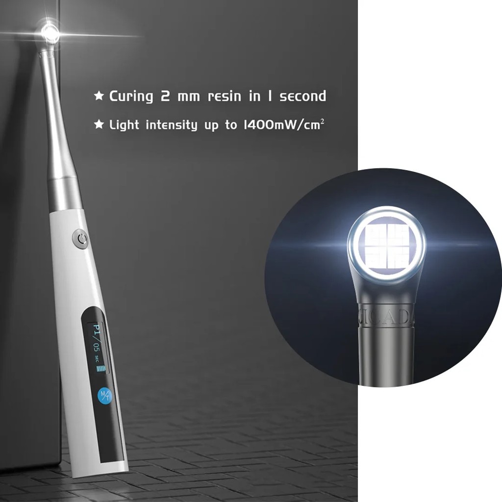Dental LED Curing Light 360 Degree 1 Second Curing Lamp Cordless