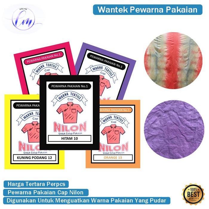 Wantex Pewarna Pakaian Tekstil Kain Jeans Hitam Pekat Biru Putih Warna Warni Wantek Pewarna Baju