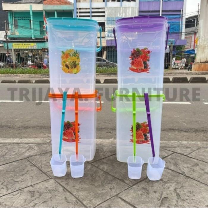 fvxy- Tempat Wadah Box Akuarium Es Buah/Es Kelapa+Gayung 20Liter 30Liter