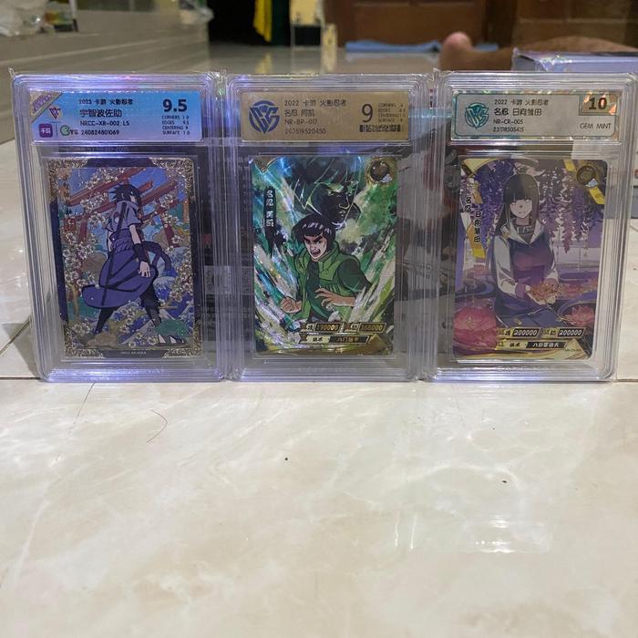 KARTU NARUTO KAYOU~XR SASUKE, BP GUY, CR HINATA G. 10