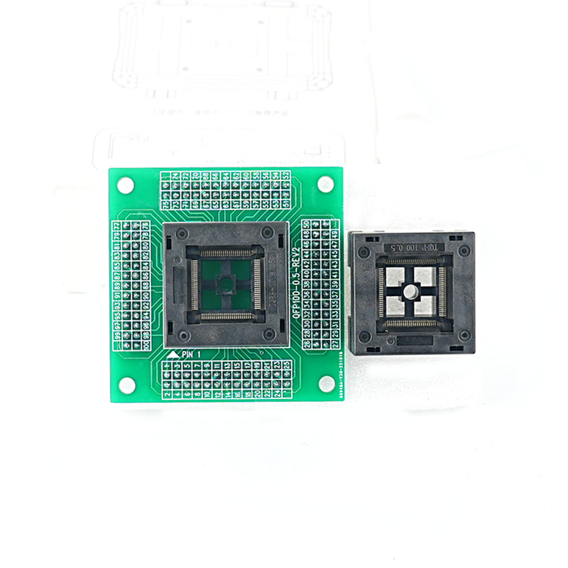 PROMO HARI INI  Original TQFP100 FQFP100 QFP100 to DIP100 Programming Socket OTQ-100-0.5-09 Pitch 0.