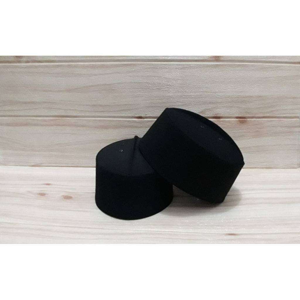 peci haji hitam-peci santri pria asagofah hitam berkualitas