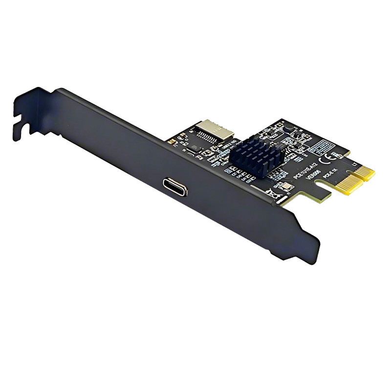 PCIE USB TYPE C EXPANSION CARD PCI EXPRESS 3.0 X1 TO USB 3.2 GEN2 TYPE C + TYPE E 10G ASM3142 CHIP