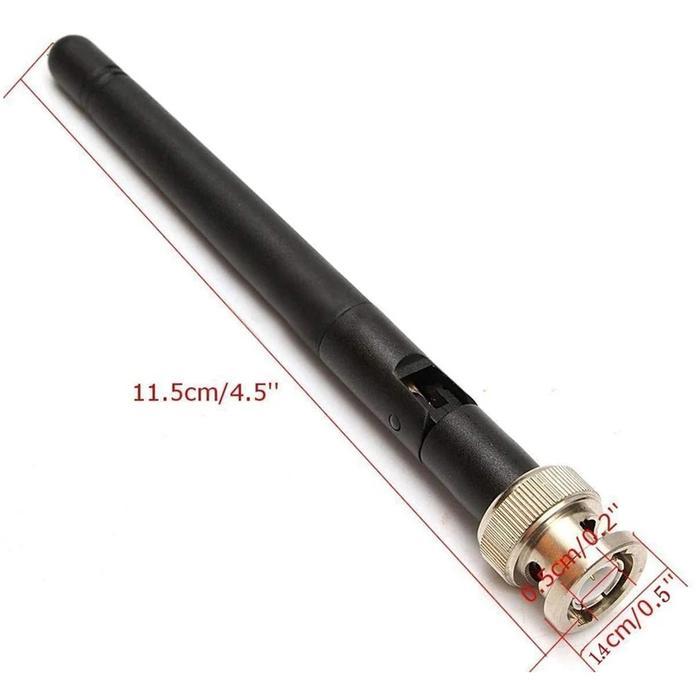 1pcs ANTENA MIC MICROPHONE WIRELESS VHF /UHF Panjang 11cm JACK BNC PVC