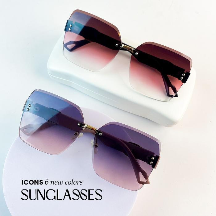 COOL VISION KACAMATA - KACAMATA SUNGLASSES WANITA ANTI UV 400 BAHAN PREMIUM FRAMELESS DESAIN KOREA