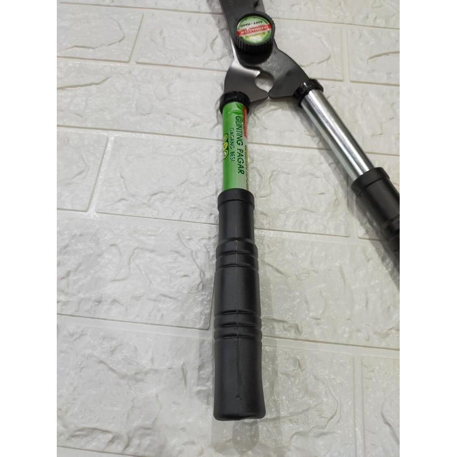 TamanHijau- Gunting Rumput Pagar Tanaman Bonsai Besar Jumbo Gagang Besi Kenmaster Tajam Nyaman Awet