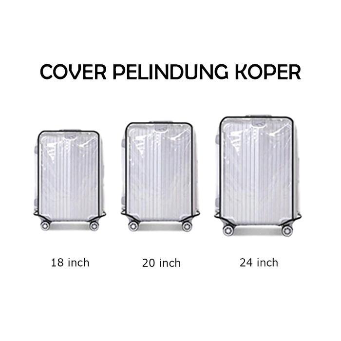SARUNG KOPER MIKA / TAS SARUNG KOPER 18/20/24 INCH PELINDUNG KOPER