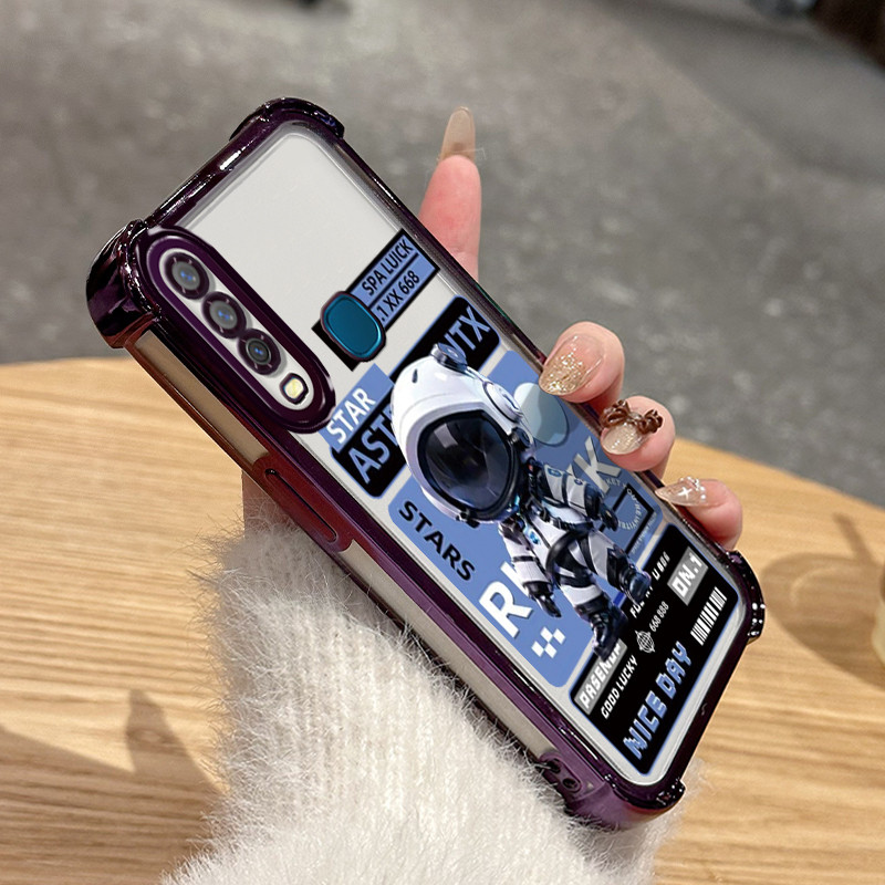 Casing Hp Untuk VIVO Y17 Y15 Y12 Y12i Y3 Y3s 2020 Case Mawar Case astronot NASA Kasing gaya Limited 