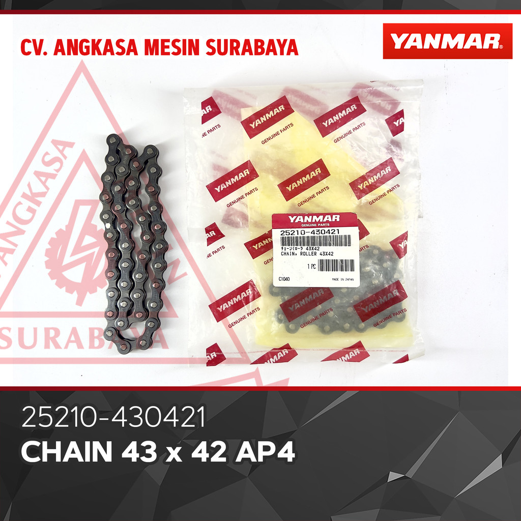 25210-430421 | Chain, 43X 42 - AP4| Mesin AP 4 Sparepart Yanmar Orginal