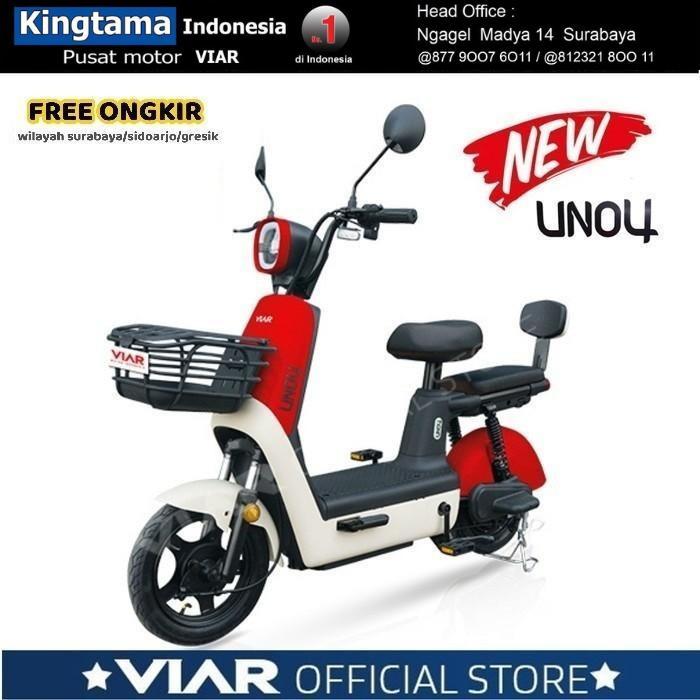 Sepeda Listrik VIAR U3 - PROMO - ORIGINAL - Hitam, surabaya