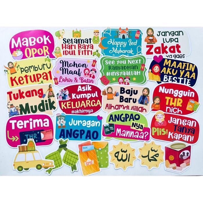 Photobooth Lebaran 22Pcs Props Foto Photobooth Idul Fitri Ramadhan