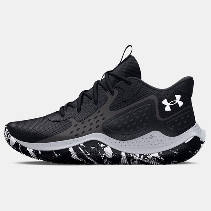 Sepatu Basket UA Jet '23 Black Grey Original 3026634-002