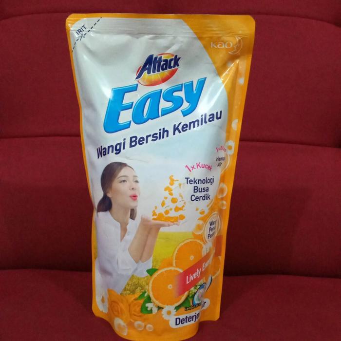 deterjen cair attack easy lively energetic 750 ml