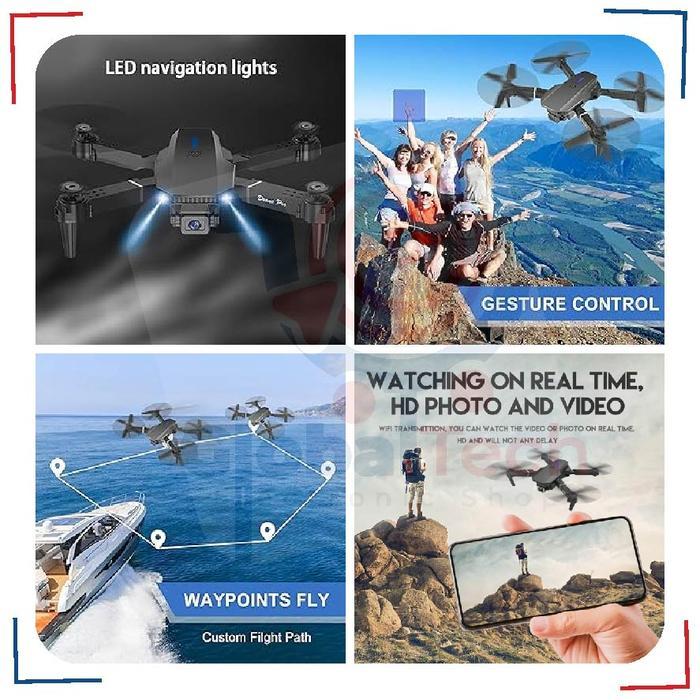 Diskon Drone E88Pro Foldable Drone Lipat Single Camera Original