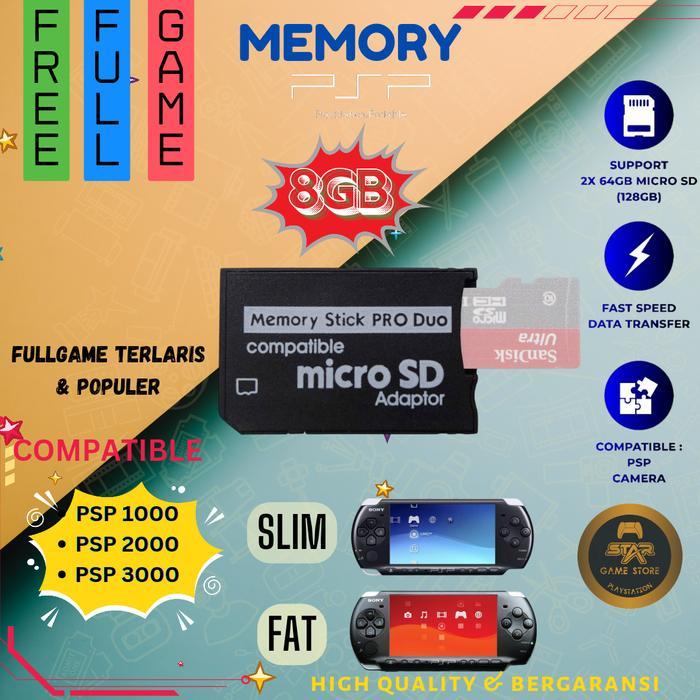 Memory Card Psp Sony 16Gb full game