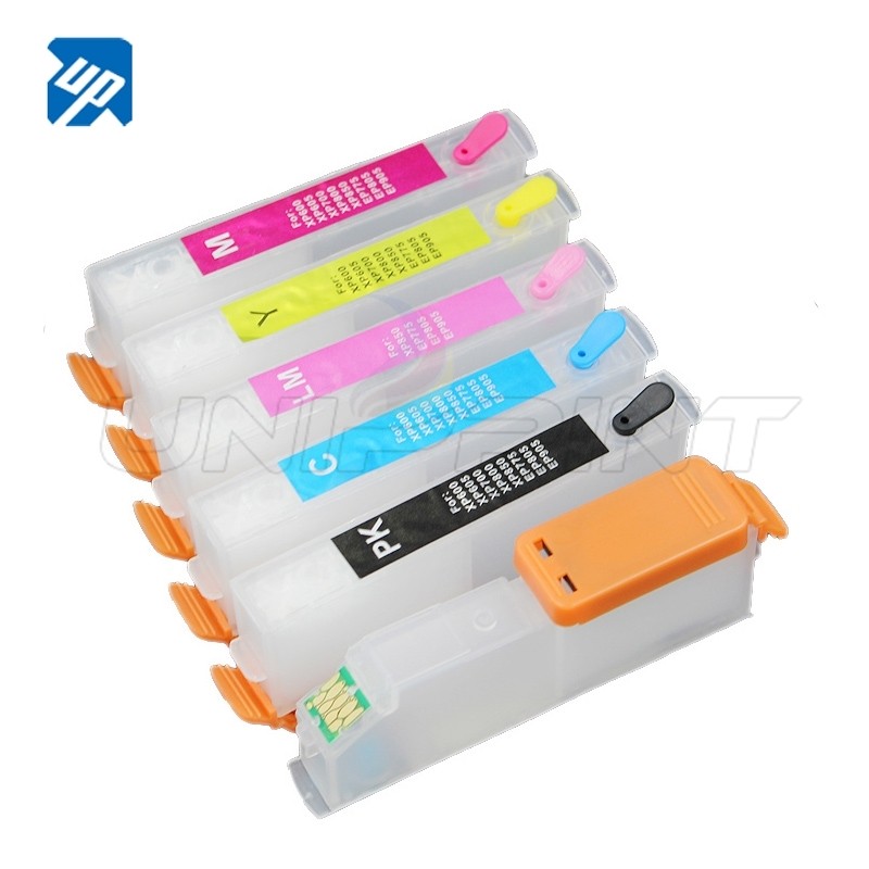 6pcs T2431 Refillable Ink Cartridge For Epson Expression Photo XP750 XP850 XP950 XP860 XP55 XP760