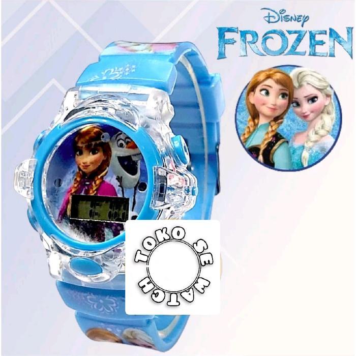 TANGAN ANAK MUSIK DAN LAMPU WARNA WARNI KARAKTER FROZEN - Biru muda MUSIK DAN LAMPU WARNA WARNI KARA
