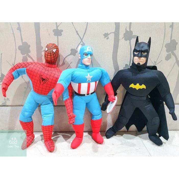 Mainan Anak Boneka Superhero Avengers Spiderman Batman Superman Besar Dolls Toys Terbaru 