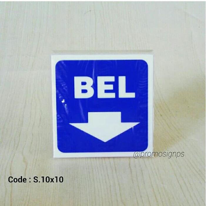 Terbaru Acrylic Signage Tulisan Bel/Signage Acrylic/Signage Ukuran 10Cm X 10Cm
