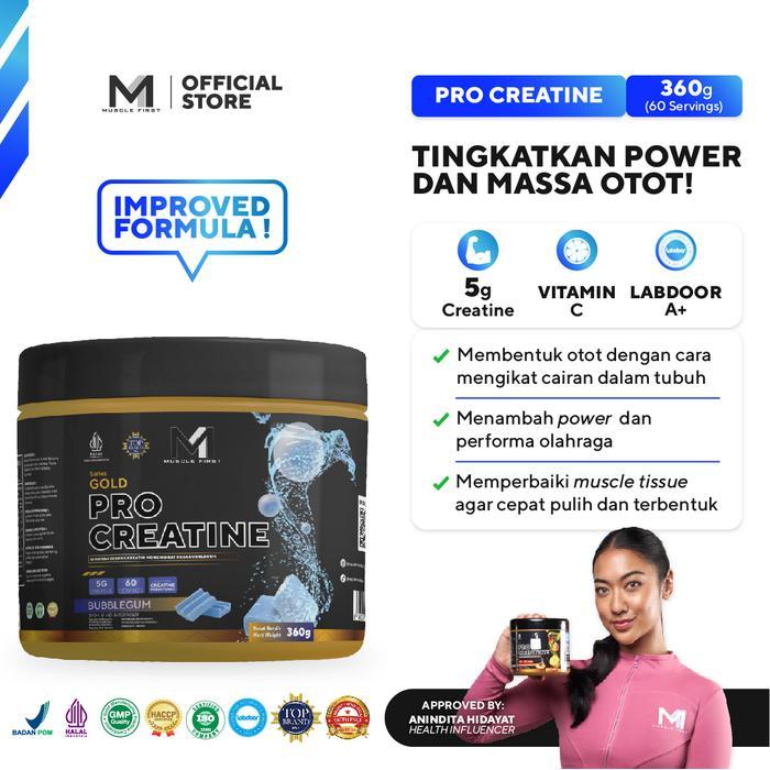 M1 Muscle First Gold Pro Creatine (360 & 420 gram) / MuscleFirst Creatine Monohydrate