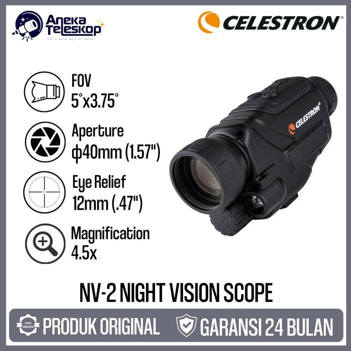 Bisa Grab Celestron Nv-2 Night Vision Scope Monocular Teropong