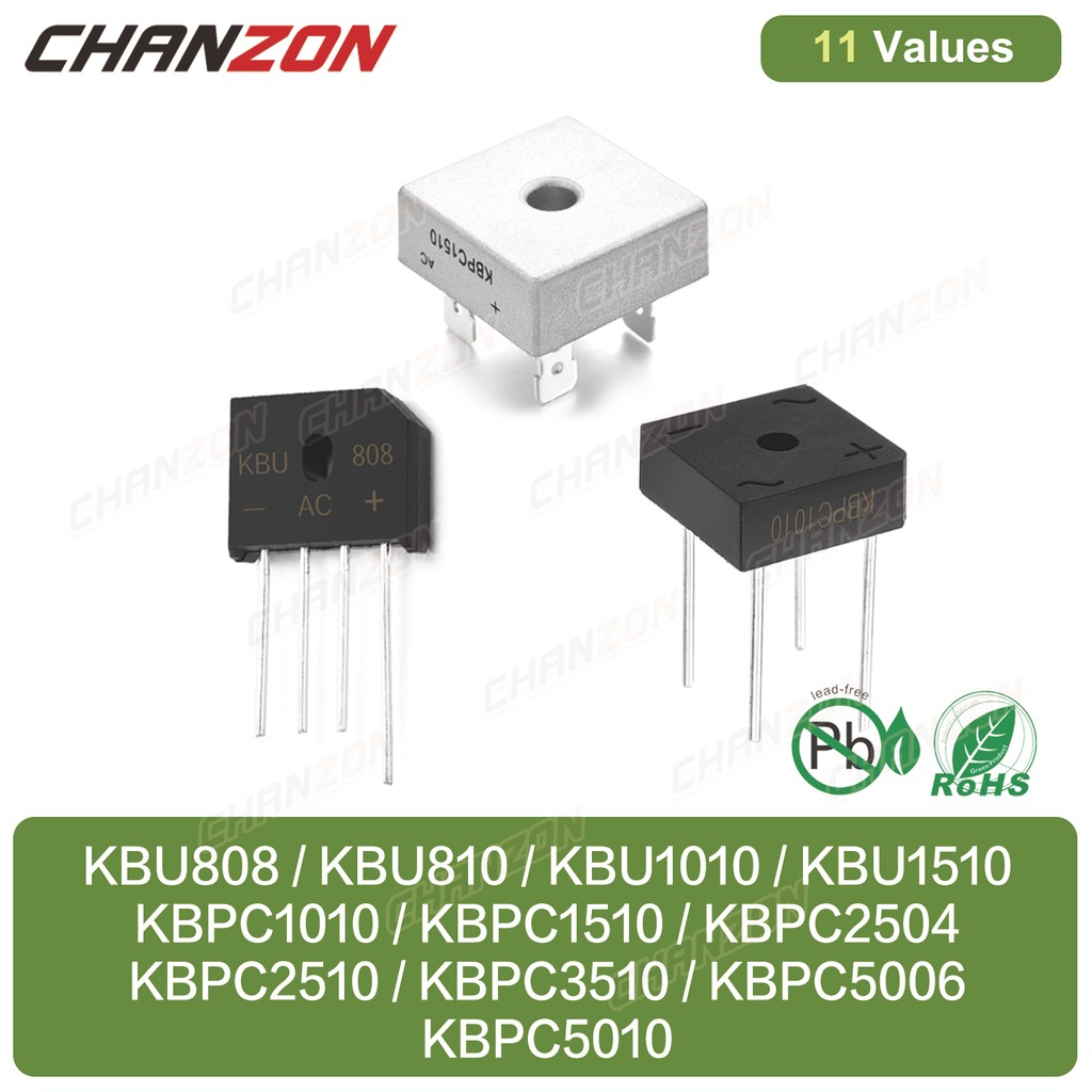 KBU808 KBU810 KBU1010 KBU1510 KBPC1010 KBPC1510 KBPC2504 KBPC2510 KBPC3510 KBPC5006 KBPC5010 Diode