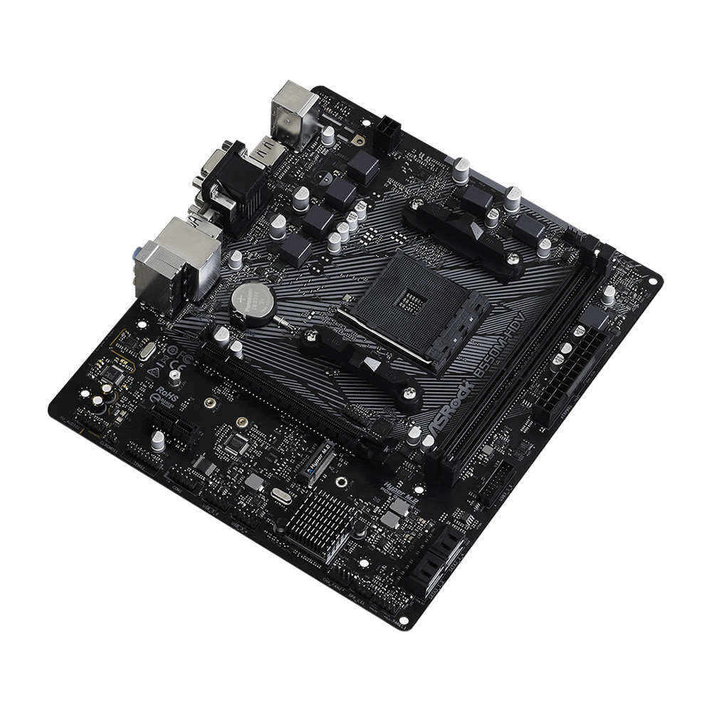 ASRock B550M-HDV Motherboard Support Ryzen 5 5600 5600G 5700X3D 5800X CPU DDR4 4733MHz 128GB PCIe4.0