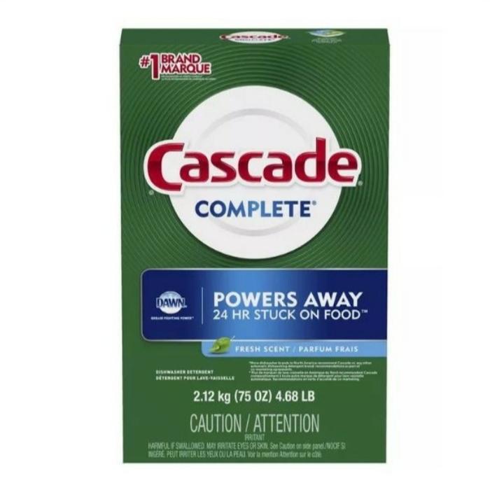 cascade complete dishwasher detergent powder powers away 2.12kg Diskon 10%