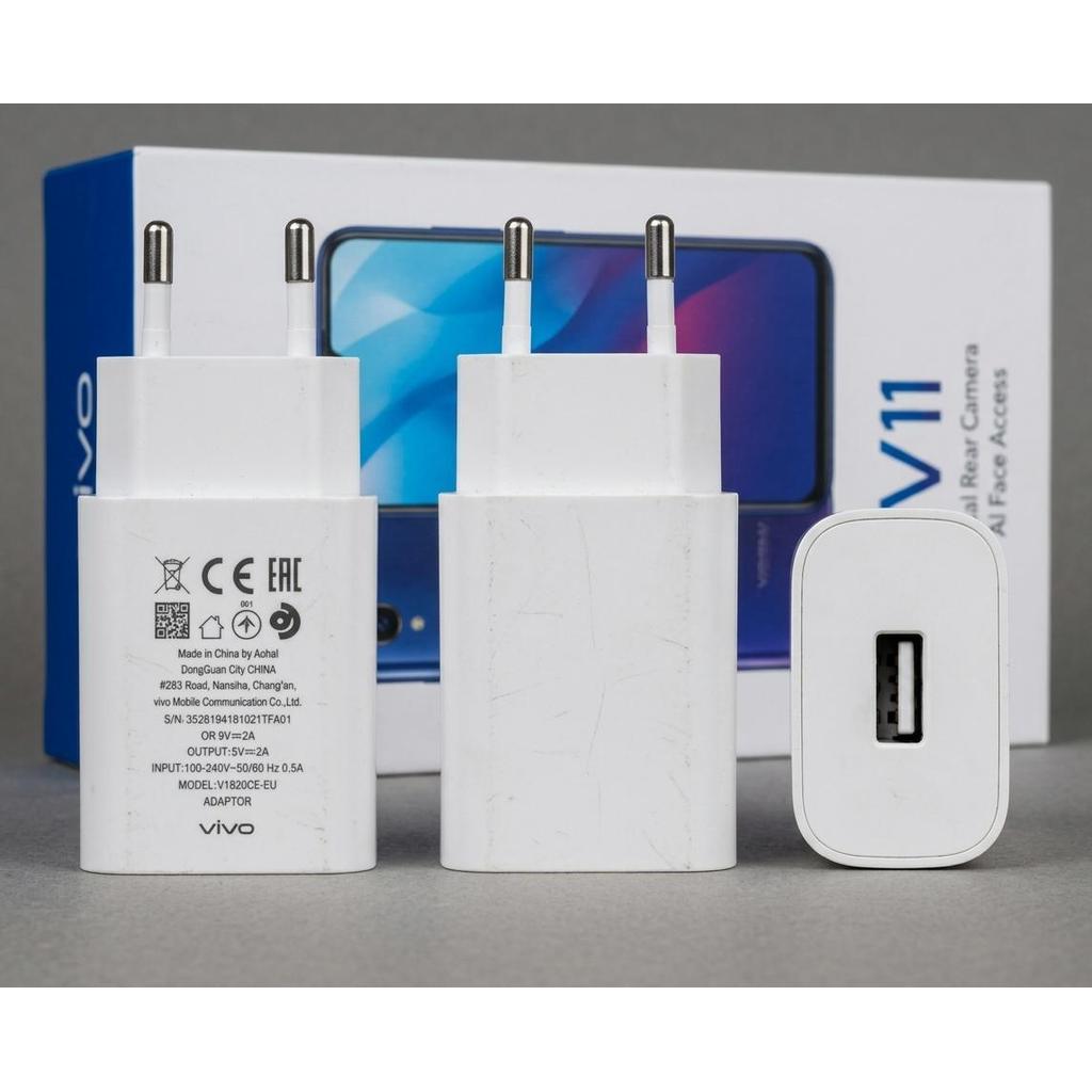 Batok Cas Vivo V1820C-EU Ori Bekas Fast Charging 18W 9V 2A Untuk Vivo V11