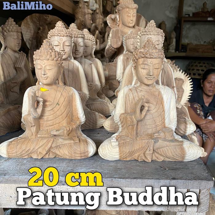 Gandemmart - Patung Buddha Kayu Patung Buda Kayu Patung Budha Kayu Pajangan Budha Terbaru 